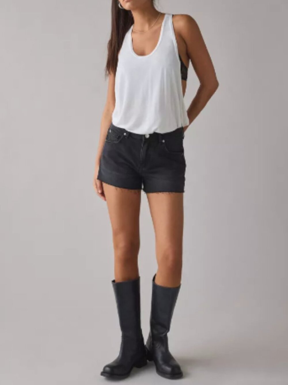 BDG Oscar Relaxed Cutoff Denim Micro Shorts